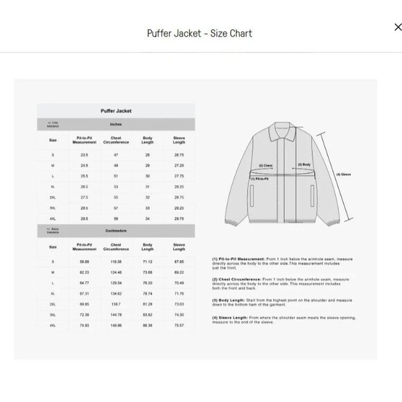 Chalk Line® ADULT MEDIUM Chicago Bears Saw Blade Quilted Puffer Jacket - Picture 6 of 6